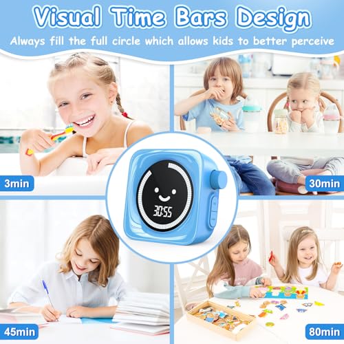 Visual Timers for Kids (2 Pack Blue)