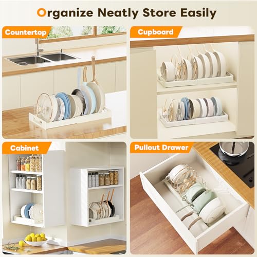 Pot and Pan Organizer (2pcs / White)