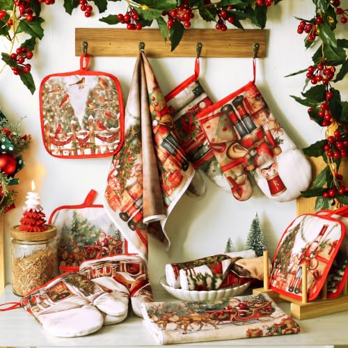 12 Pcs Christmas Kitchen Accessories Set Nutcracker Style (Nutcracker)
