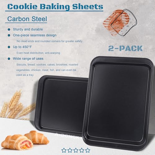 Small Cookie Baking Sheets (9.5 X 7.1 X 0.8 IN)