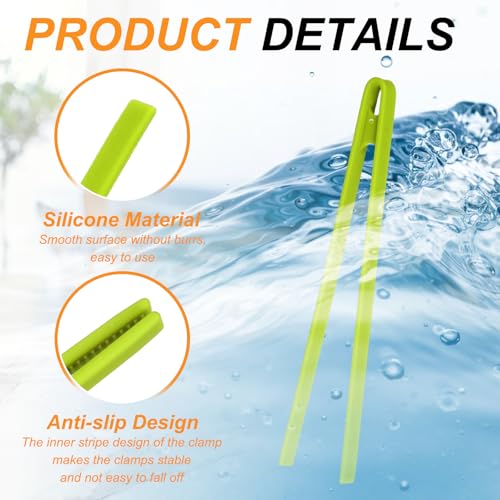 11.4" Silicone Toast Tongs (Green / 11.4")
