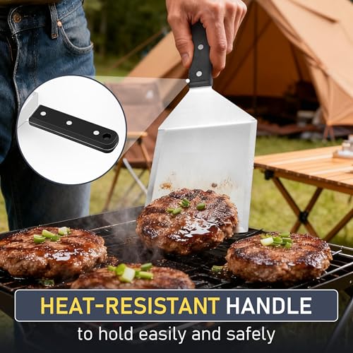 Metal Spatula Set (ABS Handle / Solid)