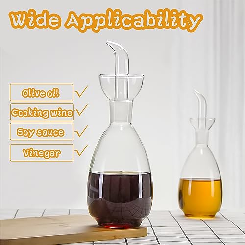 Glass Oil Bottle with Spout (10 Ounces)
