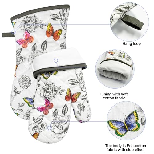 Oven Mitts and Pot Holders with Chef Apron (Butterfly)