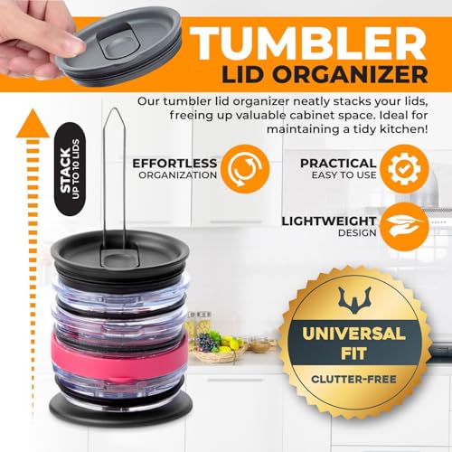 Tumbler Lid Organizer & Holder for Stanley