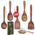 7 Pcs Teak Wooden Kitchen Utensils (7 Pcs Set)