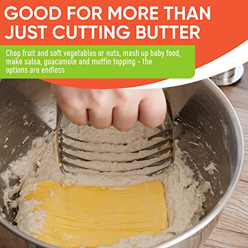 Medium Dough Blender Hand Tool (Gray / 3" Medium)
