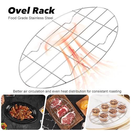 13” Roasting Pan with Lid and Rack (13 Inch)