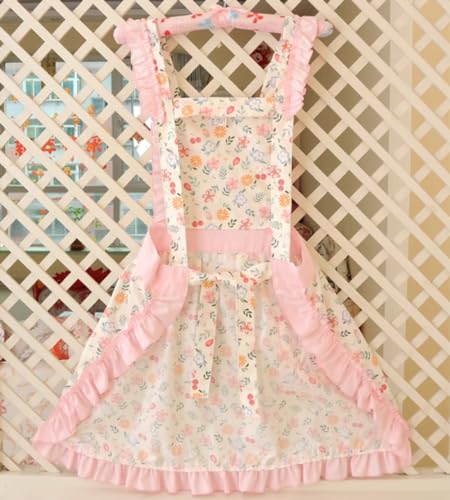 Womens Cooking Baking Apron (Pink)