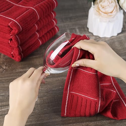 Kitchen Towels and Dishcloths Set (Pink)
