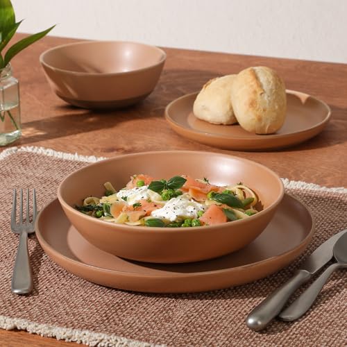 Laguna Bliss 16 Piece Stoneware Reactive Glaze (Matte Clay (Laguna Bliss) / Service for 4 (16pcs))