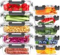 10 Pack Large Glass Meal Prep Containers (5PACK 36OZ + 5PACK 12.5OZ)