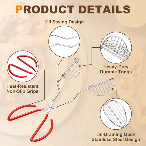 2 Pack Taco Shell Tongs for Frying