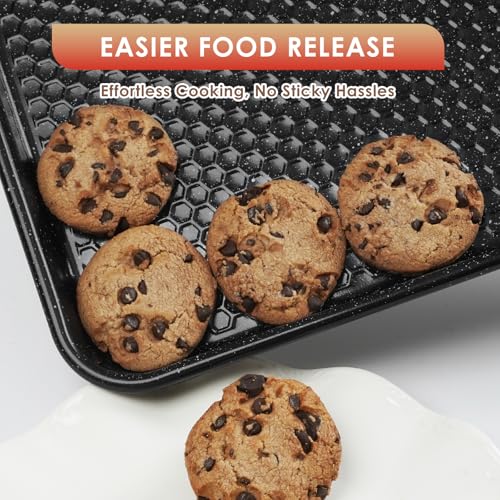 Baking Sheet Pan Set of 3 (Textured Black)