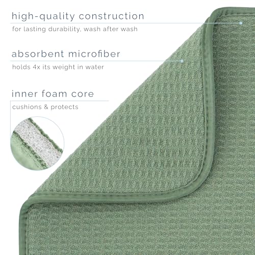 Dish Drying Mat (Green / 18" x 30")