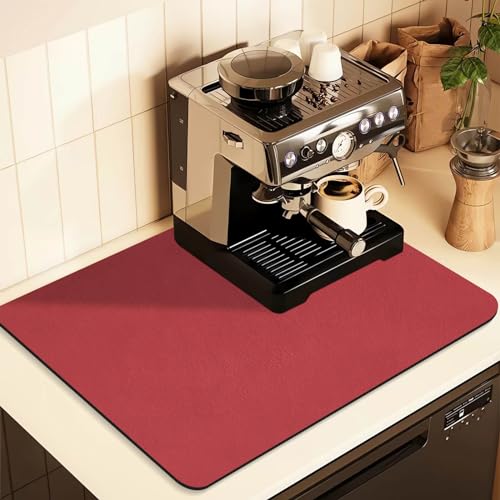 Coffee Mat for Countertops (Red / 17" x 31.5")