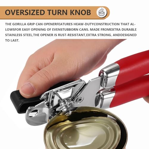 Can Opener Manual Heavy Duty (Red)
