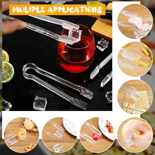 48 Pcs Plastic Buffet Serving Tongs 6.3 Inch One