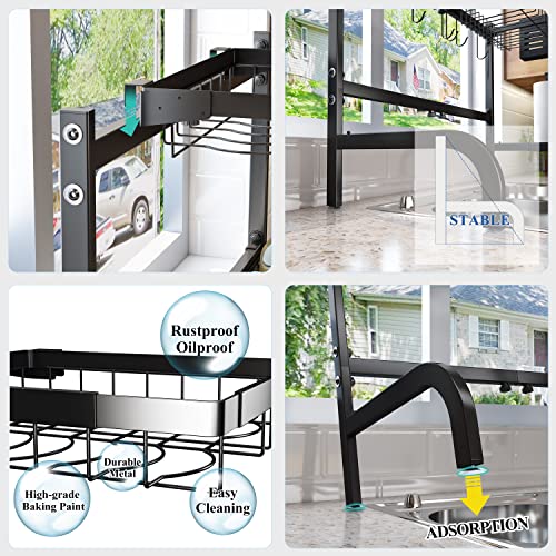 Over The Sink Dish Drying Rack (Black)