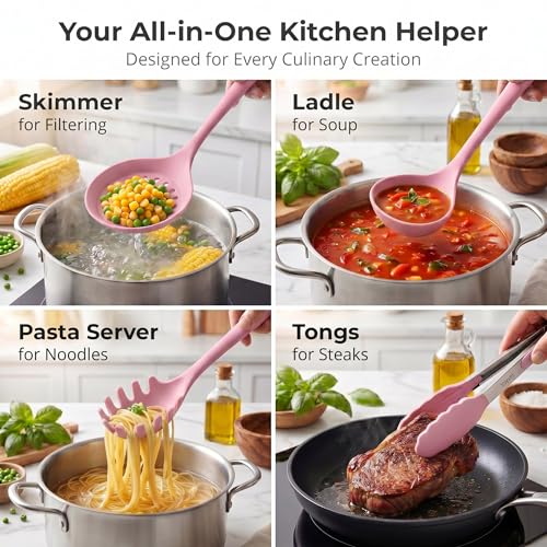 Cooking Utensils Set (Pink)