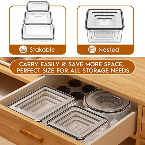 Large 52 Piece Food Storage Containers with Airtight Lids (52 Piece)