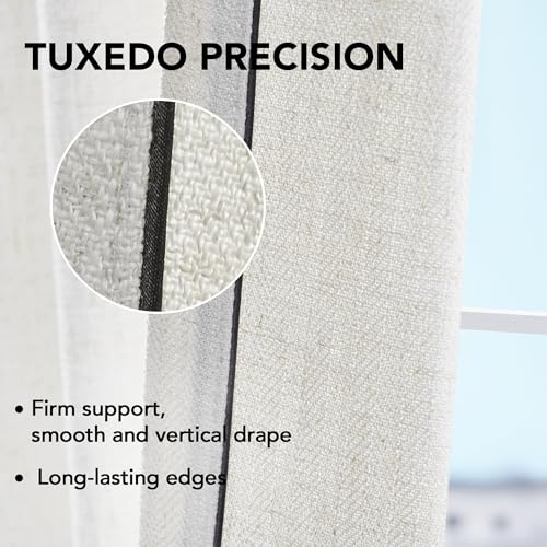 Sheer Curtains (Cream White/Sheer / 50"W x 84"L (Pack of 2))