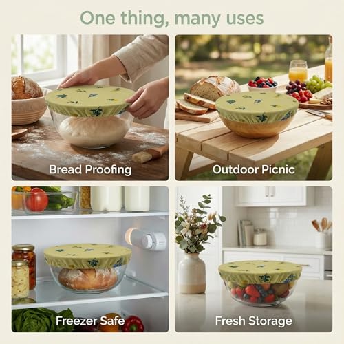 Reusable Bowl Covers (Pale Mustard)