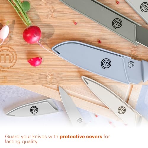 MasterChef Kitchen Knife Set with Covers (Knives with Covers / Earth)
