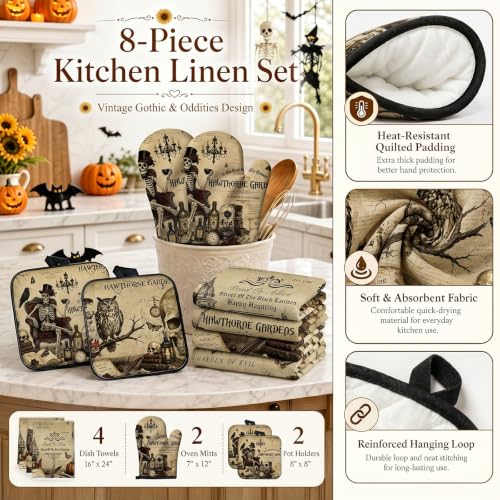 Halloween Kitchen Decor Set (Black Halloween)