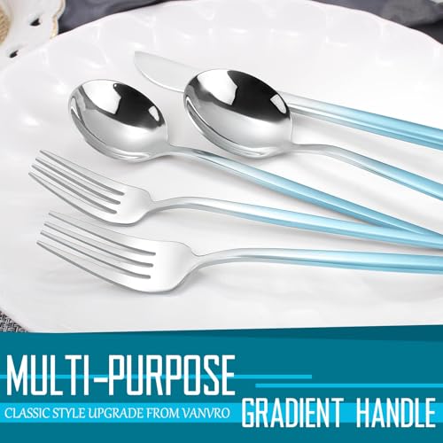 Gradient Blue Silverware Set (Gradient Blue)