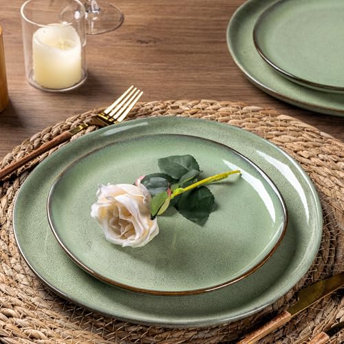 Ceramic Dinnerware Sets for 4 (Pastel Green / Service for 4)