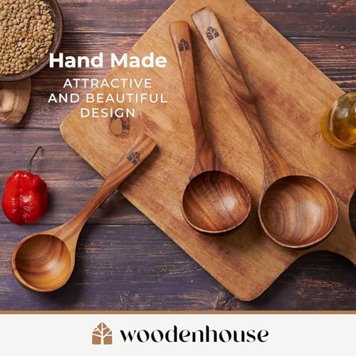 Wooden Ladle for Soup (3 Size Set)
