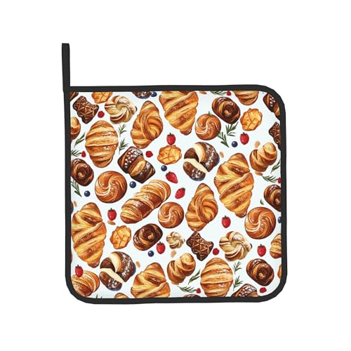 Oven Mitt and Pot Holders Sets (Delicious Toast and Fruit)