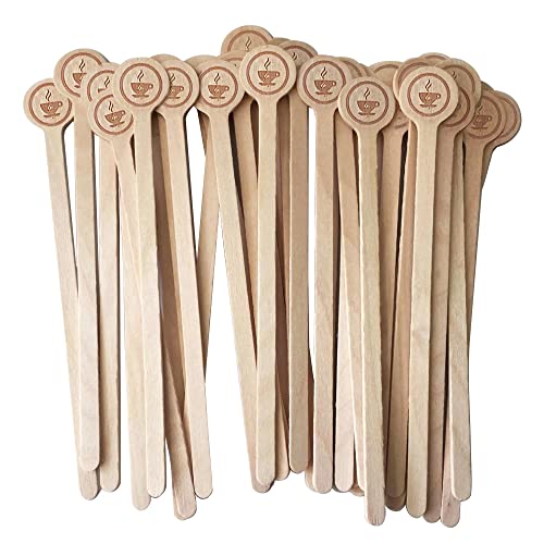 Coffee Stirrers Stir Sticks Wooden Beverage Mixer with Round Ends