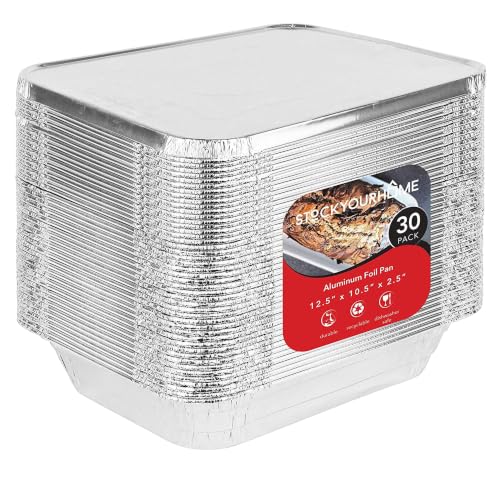 9x13 Disposable Aluminum Pans with Lids