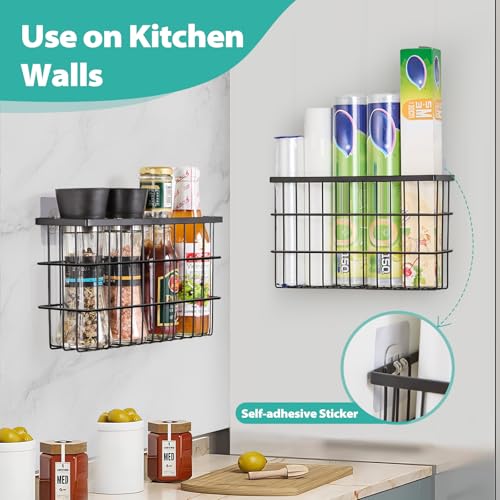2 Pack Cabinet Door Organizer (Black)