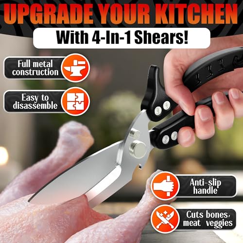 Kitchen Shears Heavy Duty (Classic Black)