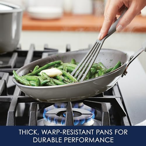 Cook + Create Aluminum Nonstick Cookware Set (Gray / Cookware Set (10 Piece))