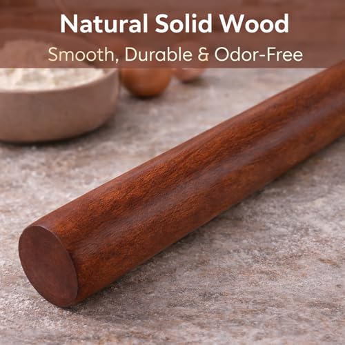 17 Inch French Rolling Pin (African Rosewood / 17")