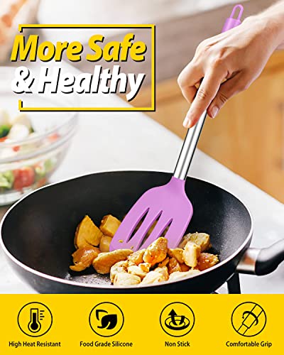 Pack of 2 Silicone Solid Turner (Purple)