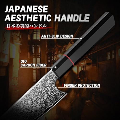 Damascus Knife Set 3 PCS (8.08")
