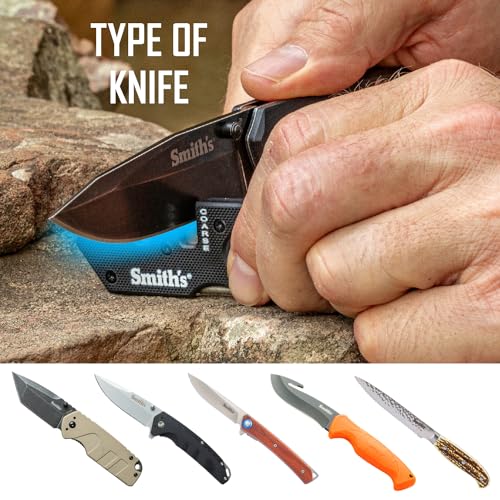 Smith’s 50982 Pocket Pal Mini Tactical Knife Sharpener (PP1-Mini Tactical (Black))