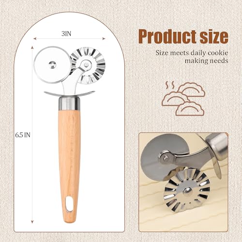 Double Wheel Pastry Cutter (Pastry Cutter Double Wheel)