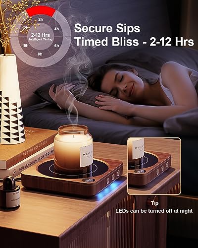 Coffee Mug Warmer for Desk (Wood)