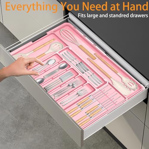 Silverware Organizer (Pink)