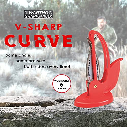 Warthog V Sharp Curve Knife Sharpener (Red)