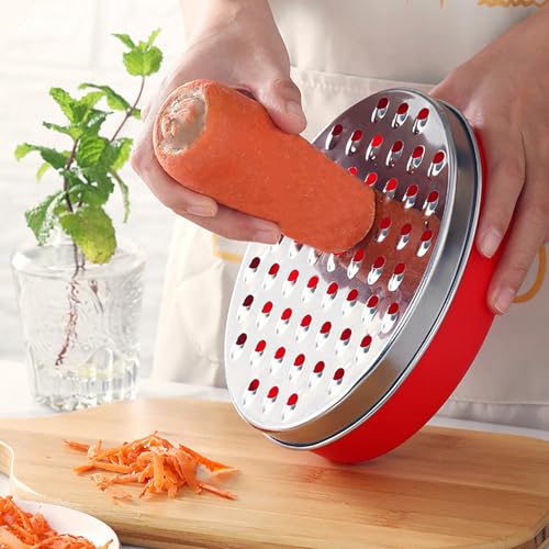 Cheese Grater With Airtight Storage Container (1-Red)