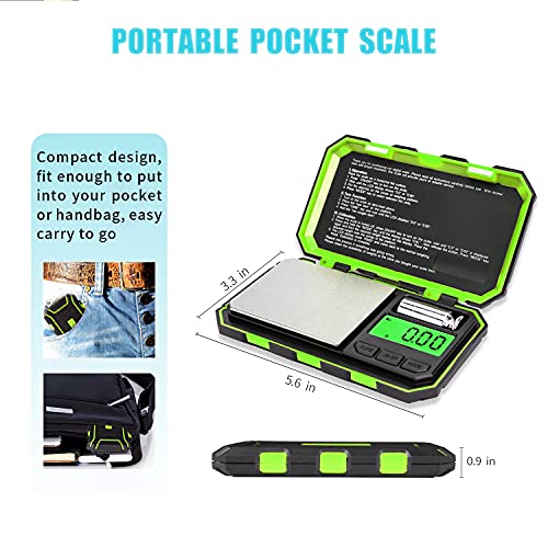 Digital Pocket Scale (200/0.01g / Green)