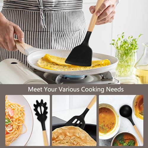 Cooking Utensils Set (Black 19 PCS Set)