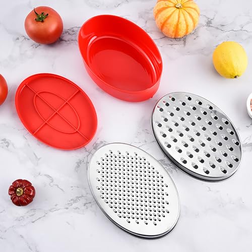 Cheese Grater With Airtight Storage Container (1-Red)